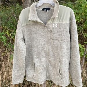 Grey Under Armour Full Zip Specialist Hoodie Size XL